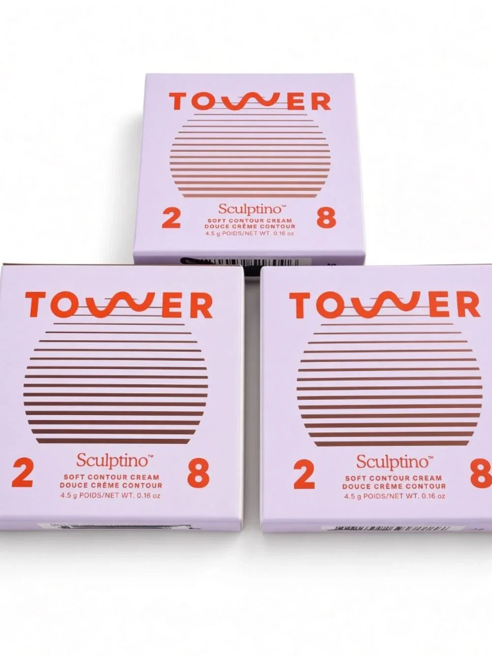 Tower 28 3-Pc Lot Sculptino Soft Contour Cream Broad Getty Hammer Full Size NIB